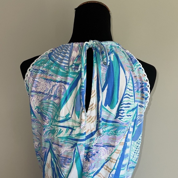 Lilly Pulitzer - Gianni Romper - Light Lilac Verbena - Aboat Time - BNWT - Picture 8 of 14